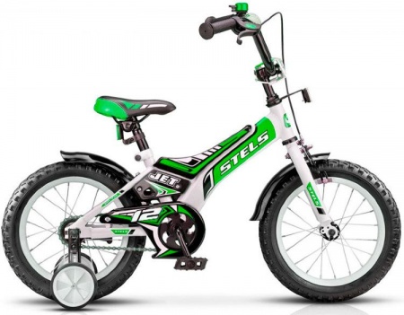 Велосипед Stels 12" Jet (8" Белый/зеленый/черный), арт. 15 фото большое