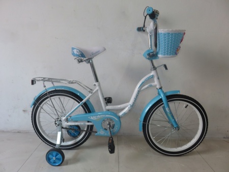 Велосипед Varma 18" Зайка, мятно-синий фото большое