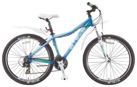 Велосипед Stels Miss-7100 V (26" 21ск) 19" гол/салат/бел, ал. 16 фото большое