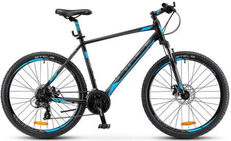 Велосипед Stels Navigator-630 MD (26" 21ск) 20" Антрацитовый/синий, V020 фото большое