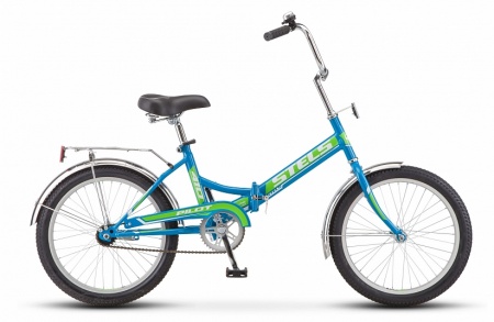 Велосипед Stels Pilot-410 (20" 1ск) 13,5" Голубой/зеленый (Э), арт. Z011 фото большое