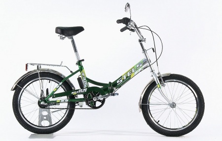 Велосипед Stels Pilot-430 (20" 3ск) 15" Серебристый/зеленый, арт. 15 фото большое