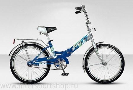 Велосипед Stels Pilot-310 (20" 1ск) 13" черн/синий фото большое