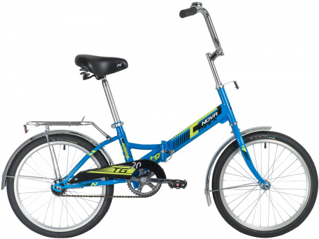 Велосипед Novatrack 20" складной, TG-20, синий (2020) фото большое