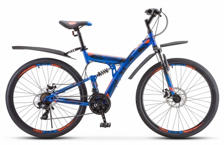 Велосипед Stels Focus MD (27,5" 21ск) 19" Синий, V010 фото большое