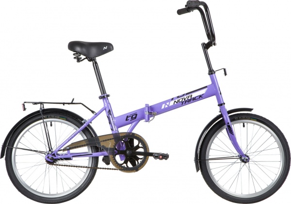 Велосипед Novatrack 20" складной, TG-30, фиолетовый фото большое
