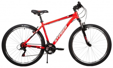 Велосипед Stinger 27.5" Caiman (16" 21ск) красный (2021) фото большое