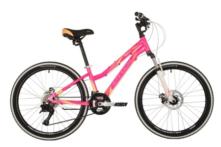 Велосипед Stinger 24" Laguna D (14" 18ск) розовый (2021)