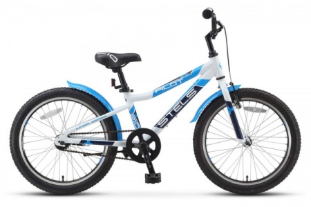 Велосипед Stels Pilot-210 Gent (20" 1ск) 11" белый/синий/темно-син фото большое
