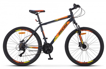 Велосипед Десна-2610 D (26" 21ск) 16" Серый/оранжевый, V010 фото большое
