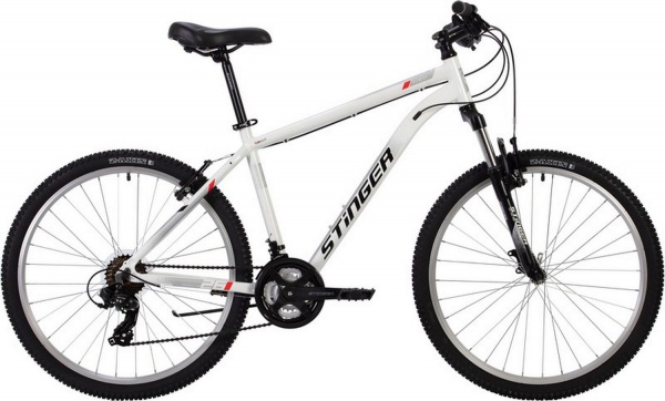 Велосипед Stinger 26" Element Std (16" 21ск) белый, алюминий, MICROSHIFT Велосипед Stinger 26" Element Std (16" 21ск) белый, алюминий, MICROSHIFT фото большое
