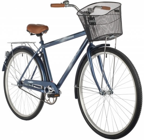 Велосипед Foxx 28" Fusion (20" 1ск) синий, сталь фото большое