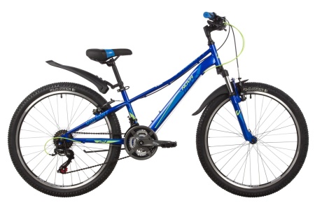 Велосипед Novatrack 24" VALIANT (12" 18ск) синий (2022)