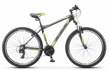 Велосипед Stels Navigator-610 V (26" 21ск) 16" Тёмно-серый/зелёный, V040 фото большое