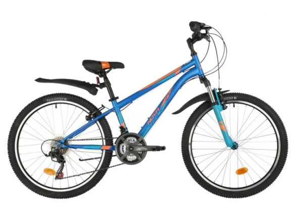 Велосипед Novatrack 24" ACTION (11" 18ск) синий (2021) фото большое