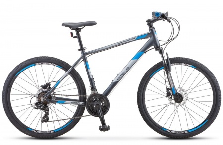 Велосипед Stels Navigator-590 D (26" 21ск) 20" Серый/синий, K010 фото большое