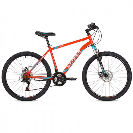 Велосипед Stinger 26" Caiman D 18", оранжевый фото большое