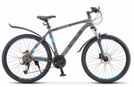 Велосипед Stels Navigator-640 D (26" 24ск) 17" Серый/синий, V010 фото большое
