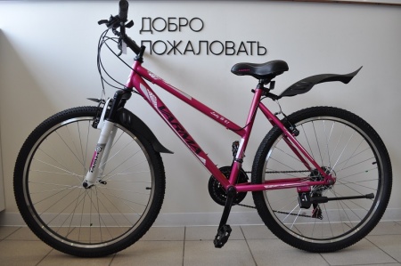 Велосипед Varma 26" Lady H61 (21ск. 18"), бело-розовый фото большое