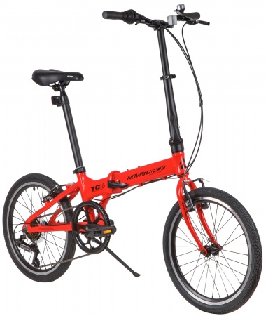 Велосипед Novatrack 20" складной TG-20 New, алюм., красный фото большое