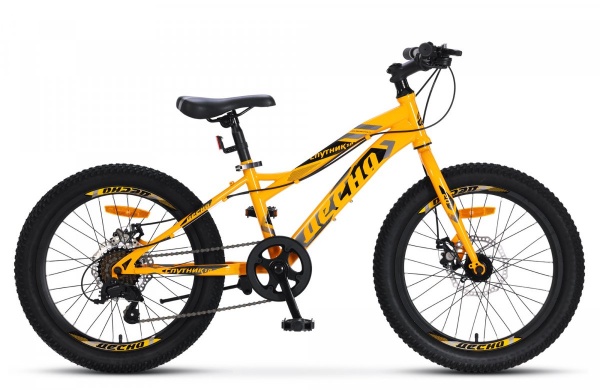 Велосипед Спутник 1.0 MD (20" 7ск) 11" Оранжевый, V010 фото большое