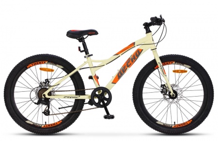 Велосипед Спутник 2.0 MD (24" 7ск) 14" Бежевый/оранжевый, V010 фото большое