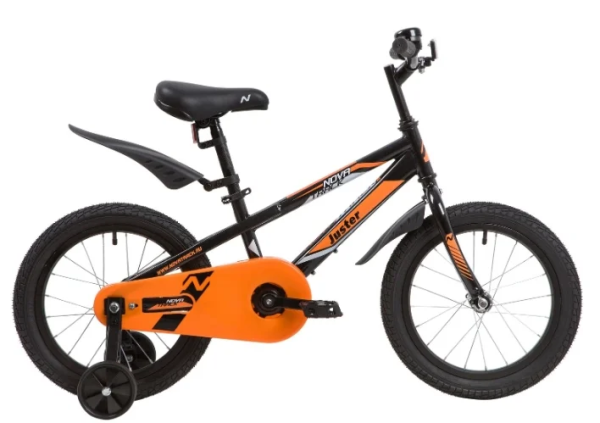 Велосипед Novatrack 16" JUSTER, черный (2020) фото большое
