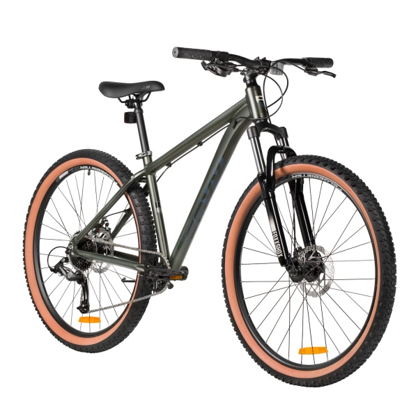 Велосипед Foxx 27.5" Meridian (16" 8ск) зеленый, алюминий (2026) фото маленькое