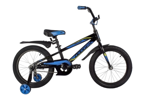 Велосипед Novatrack 18" DODGER алюм., черный (2022)