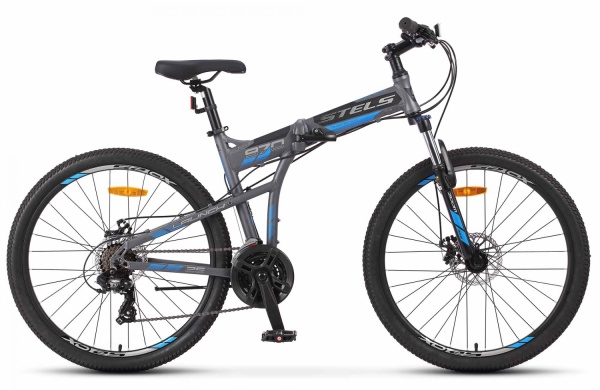 Велосипед Stels Launch-970 MD (26" 21ск) 19" Серый/Синий, Z010 фото маленькое