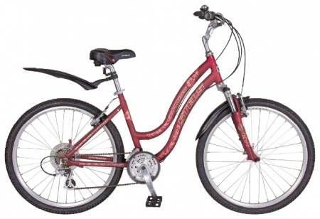 Велосипед Stels Miss-7700 V (26" 21ск) 15" крас/золотой, ал. 15 фото большое