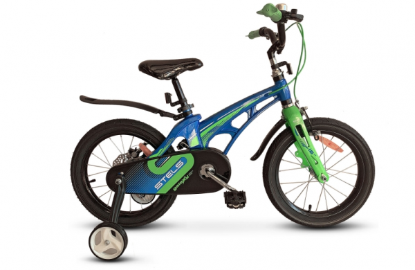Велосипед Stels 16" Galaxy (Синий/зелёный) V010 фото большое
