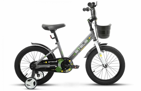 Велосипед Stels 16" Strike VC (9.6" Серый) Z010