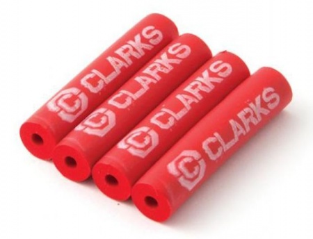 Защита рамы 3-249 от трения рубашек FPX4 резин. трубочки 40мм 4шт. красные CLARK`S фото большое