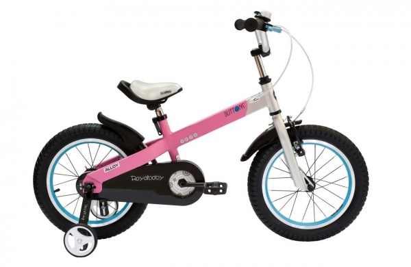 Велосипед Royal Baby 12" BUTTONS ALLOY, розовый фото большое