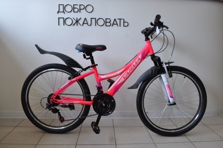 Велосипед Varma 24" Denali H41 (21ск. 13") ал., розовый фото большое
