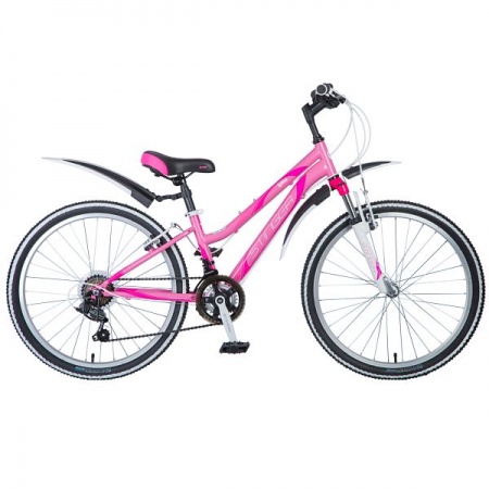 Велосипед Stinger 24" Latina (12.5" 18ск), розовый фото большое
