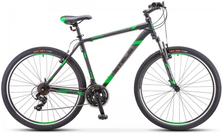 Велосипед Stels Navigator-900 V (29" 21ск) 21" Чёрный/зеленый, F010 фото большое