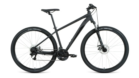 Велосипед Forward Apache 29 2.2 D (2022) 17" Черный матовый/черный фото большое