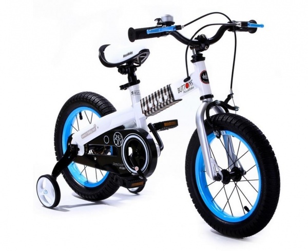 Велосипед Royal Baby 16" BUTTONS, бело-голубой Велосипед Royal Baby 16" BUTTONS, бело-голубой фото большое