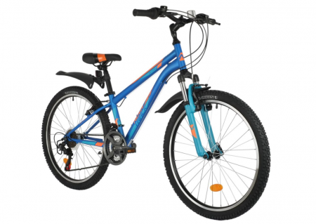 Велосипед Novatrack 24" ACTION (12" 18ск) синий (2021) фото большое