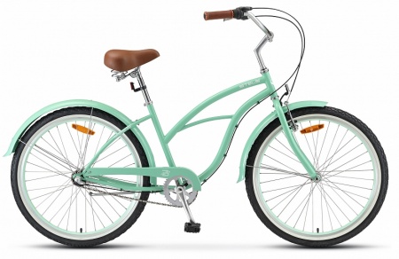 Велосипед Stels Navigator-130 Lady (26" 3ск) 17" Зелёный, V010 (2019) фото большое