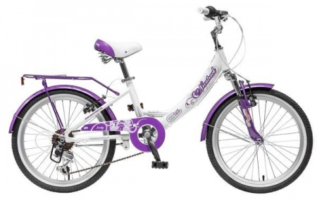 Велосипед Novatrack 20" GIRLISH line 6ск, бел/бордовый фото большое