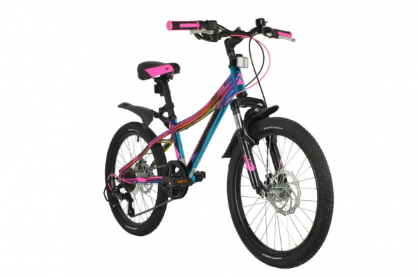 Велосипед Novatrack 20" KATRINA, алюм, фиолетовый металик (2021) фото большое