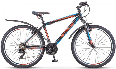 Велосипед Stels Navigator-620 V (26" 21ск) 17" Чёрный/красный/синий, V010 фото большое