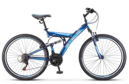 Велосипед Stels Focus V (26" 18ск) 18" Тёмно-синий/синий, V030 фото большое