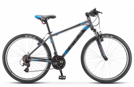Велосипед Stels Navigator-500 V (26" 21ск) 20" Серый/синий, V030 фото большое