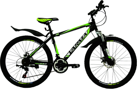 Велосипед Varma 26" Orion H 60 D (26" 21ск) 17" ст. черно-зеленый фото большое