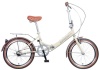 Велосипед Novatrack 20" складной, AURORA, бежевый, 3 скорости фото большое