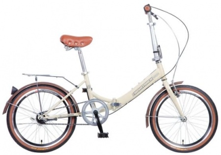 Велосипед Novatrack 20" складной, AURORA, бежевый, 3 скорости фото большое